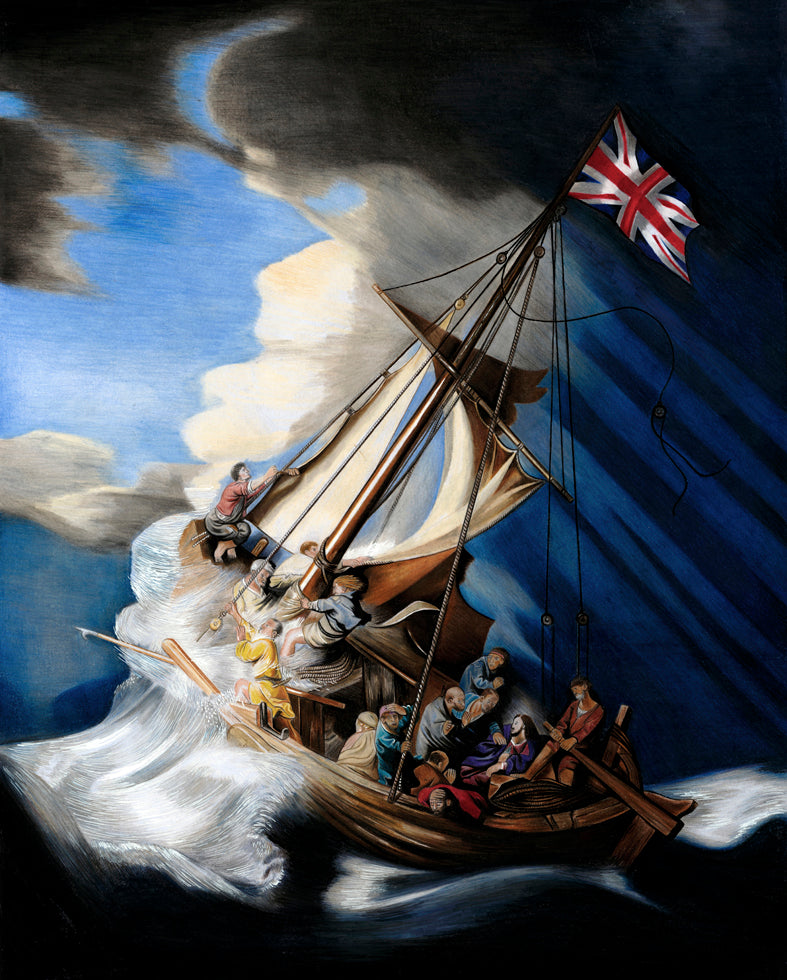 Storm on the sea of Great Britain