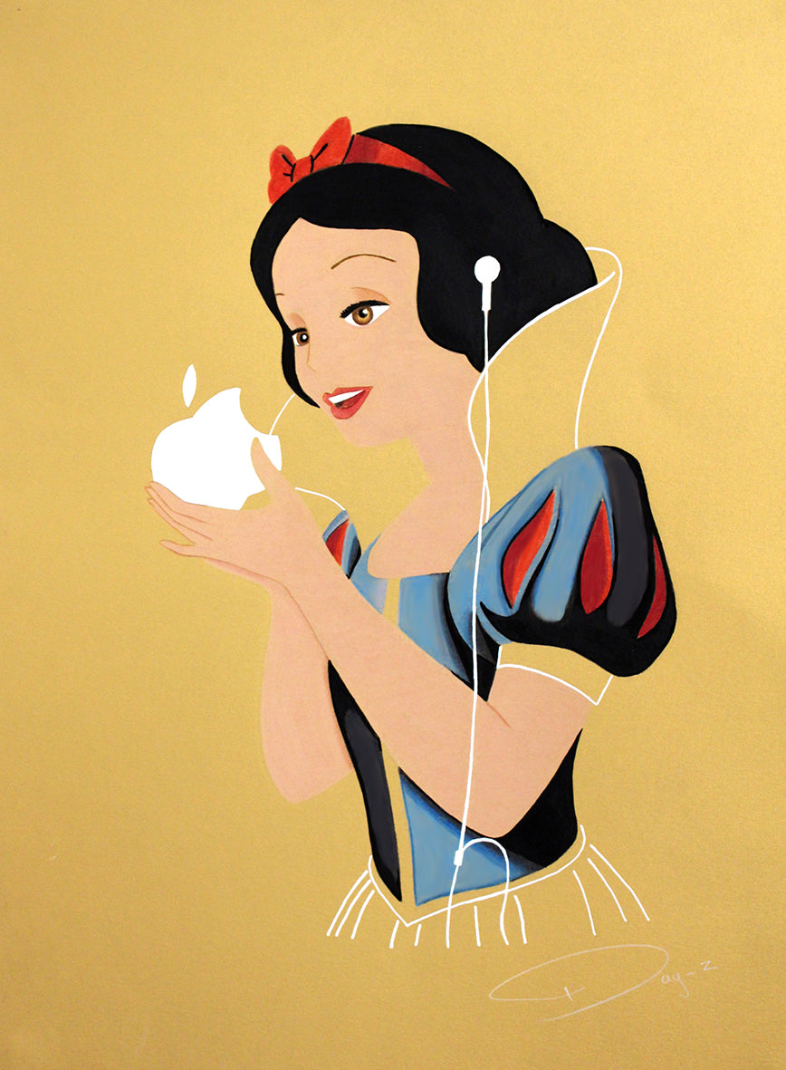 Snow White Gold Mirror