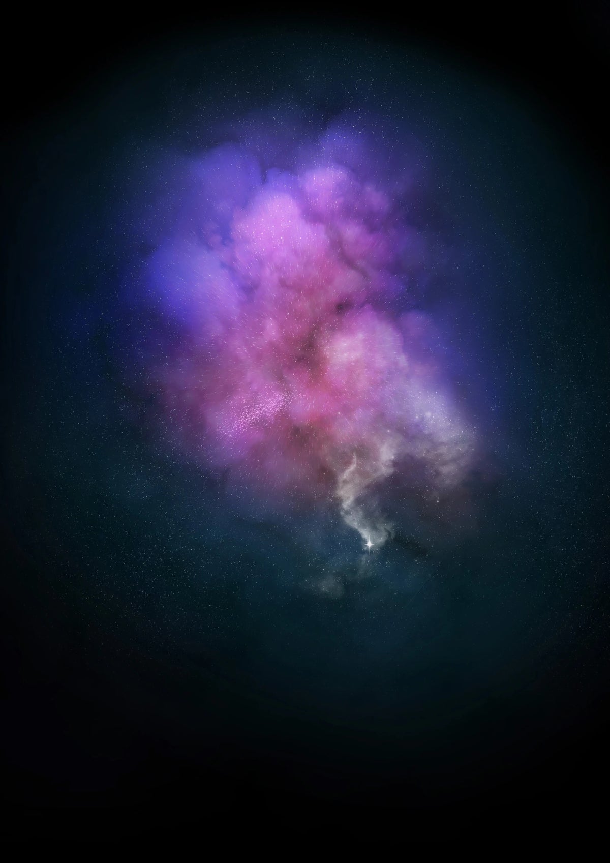 Galaxy Explosion (diamond dust- purple)