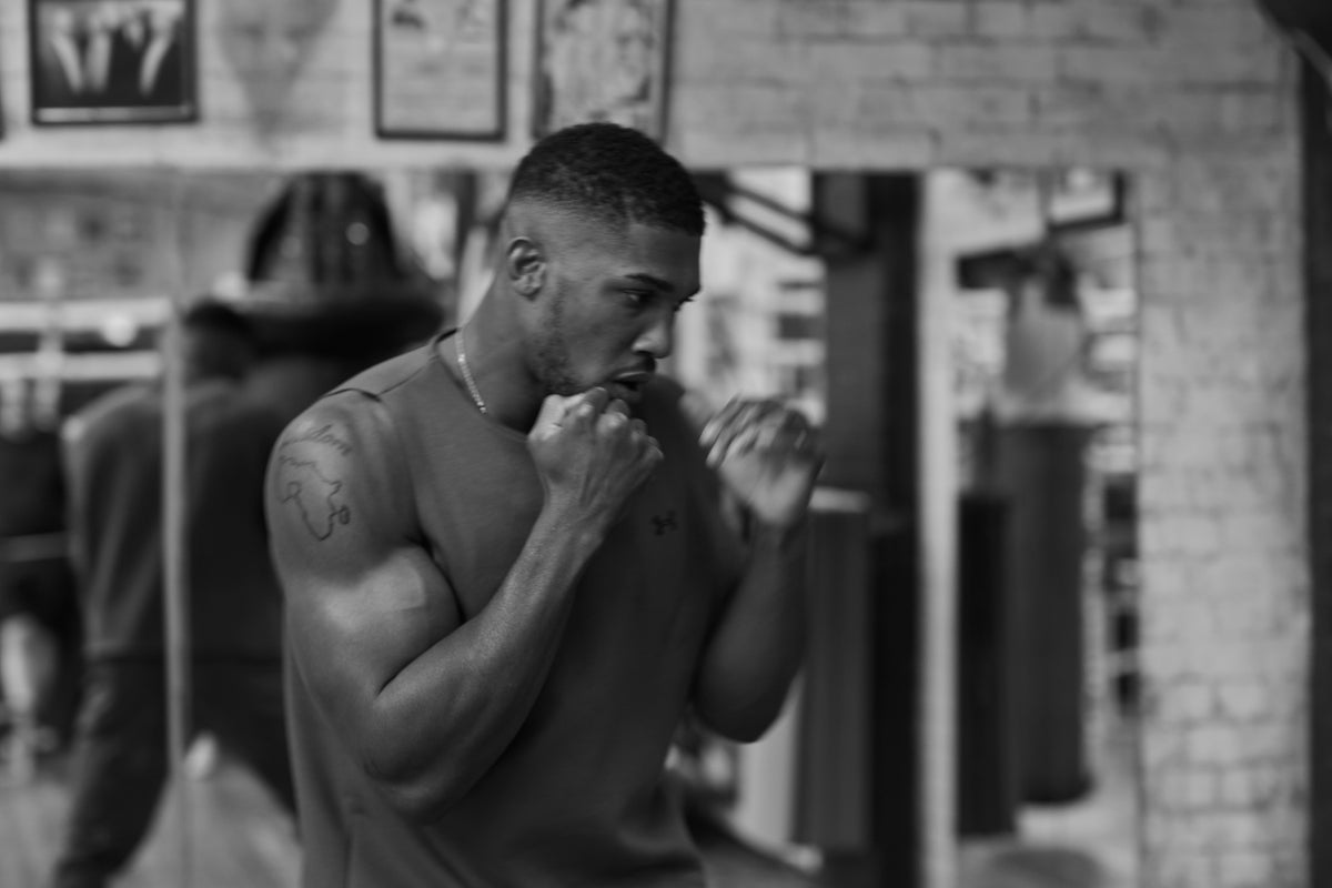 Anthony Joshua training London 2023 (Chris Floyd)