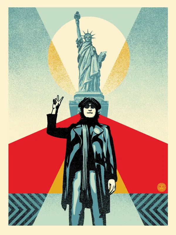 Lennon Peace & Liberty (Blue and Red, set)