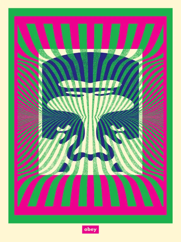 Op-Art Icon (Green/Green Gradient/Aqua and Aqua Gradient)