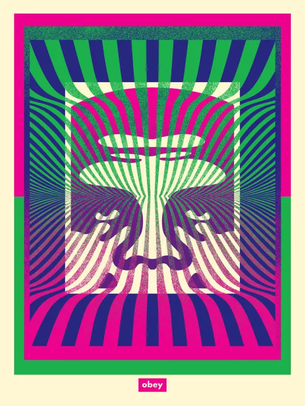 Op-Art Icon (Green/Green Gradient/Aqua and Aqua Gradient)
