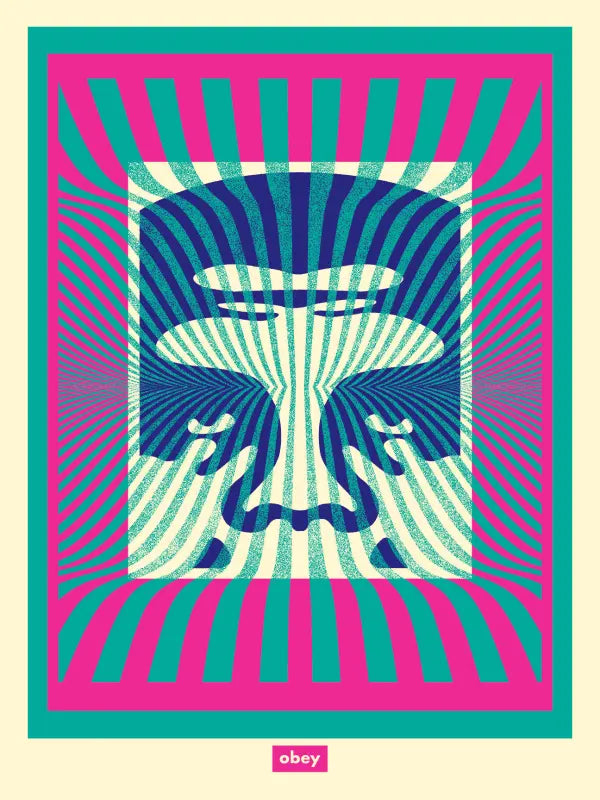 Op-Art Icon (Green/Green Gradient/Aqua and Aqua Gradient)
