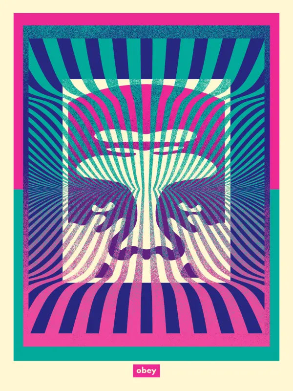 Op-Art Icon (Green/Green Gradient/Aqua and Aqua Gradient)