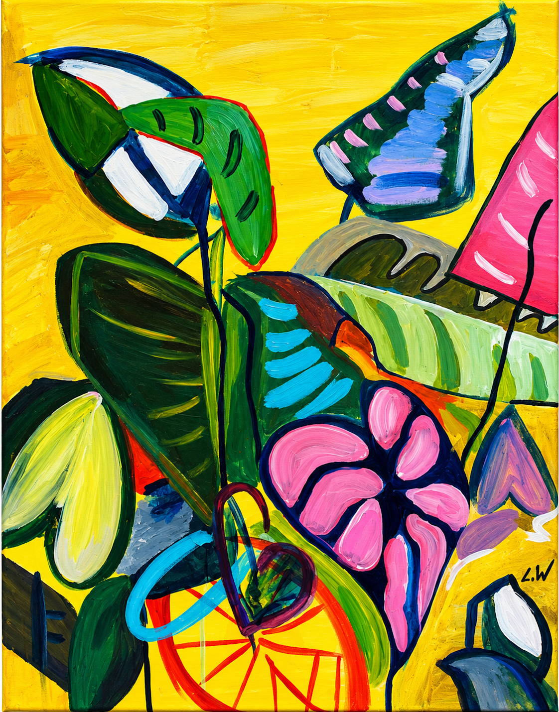 Leah Wood, Colour in Cut Outs, 2026