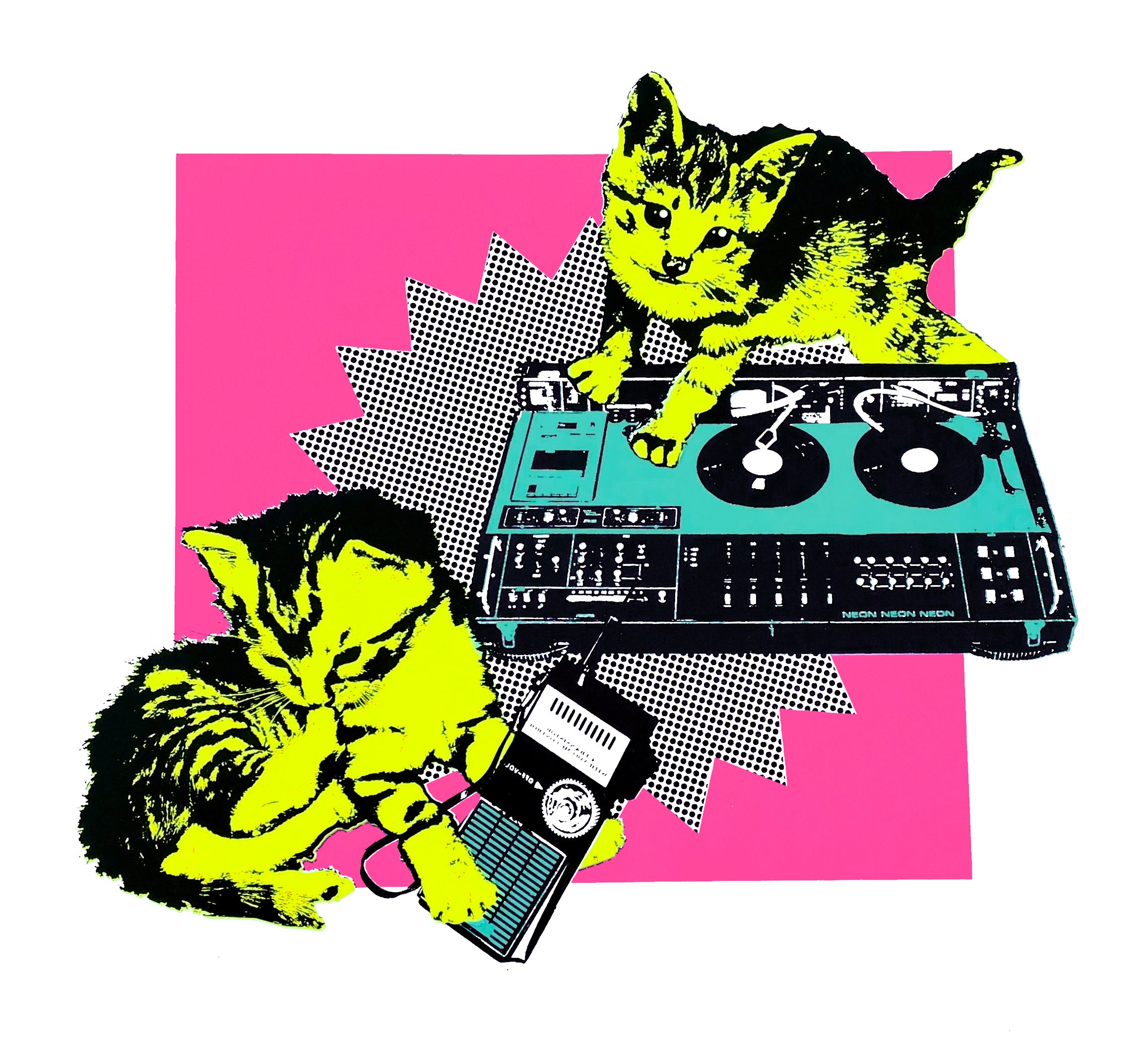 Scratchin’ Cats (Pink)