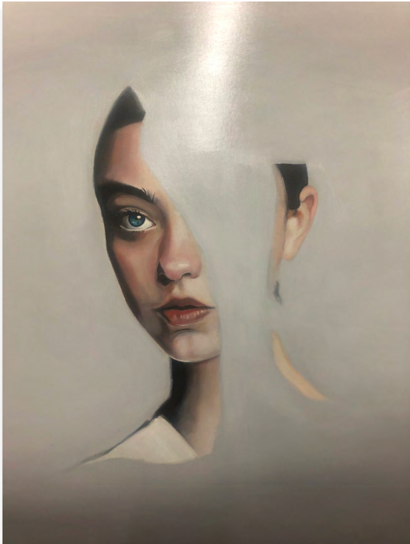 Girl in Grey (Abstract Realism Series)