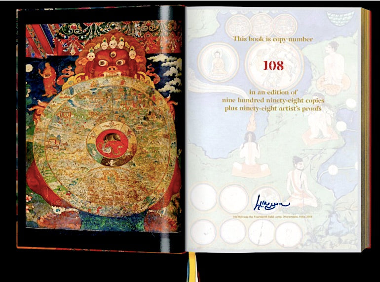 Thomas Laird. Murals of Tibet, Collector's Edition, signed by the Dalai Lama