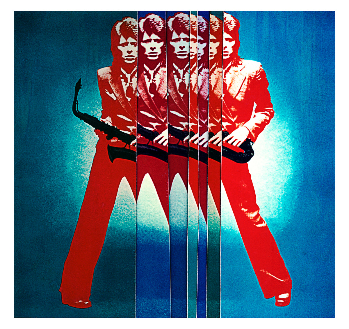 Bowie Red Blue Sax Multiple