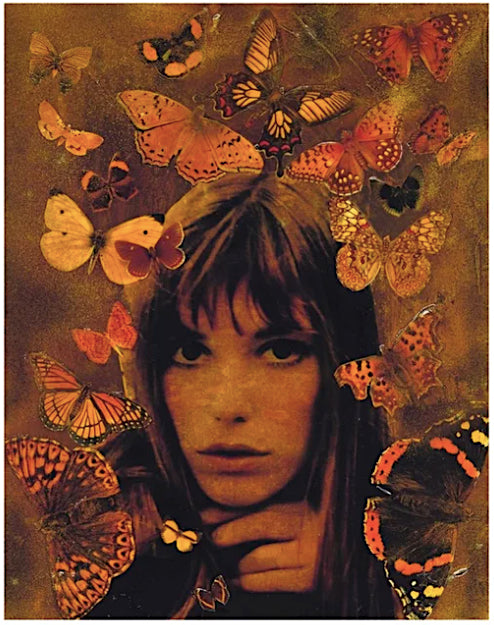 Jane Birkin with Butterflies