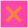 X Marks The Spot (Orange on Pink)