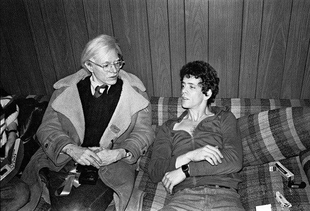 Lou Reed & Andy Warhol NYC 1976