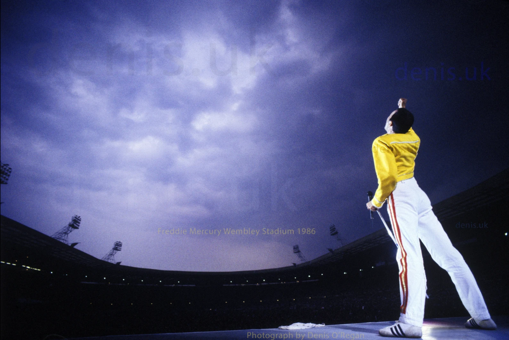 Freddie Mercury Wembley Stadium, 1986