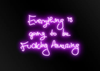 Fucking Amazing (Purple on black)