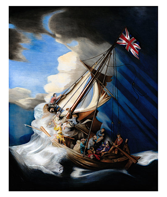 Storm On The Great Sea of Britain (framed)